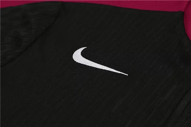 2024/25 Paris half-pull training uniform black 1:1 Thai quality suit