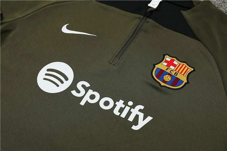 2023/24 Barcelona Military Green Training Kit