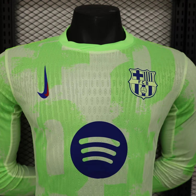 2024/2025 Barcelona Second Away Long Sleeve Player Version