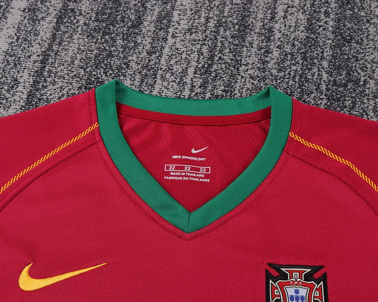 2006 Portugal Home Retro Kit - Kids Set