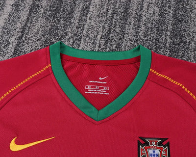 2006 Portugal Home Retro Kit - Kids Set