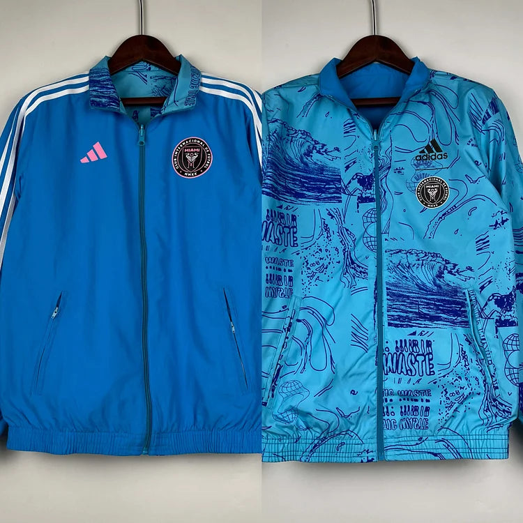 2023/2024 Inter Miami Reversible Windbreaker Blue Soccer Jersey