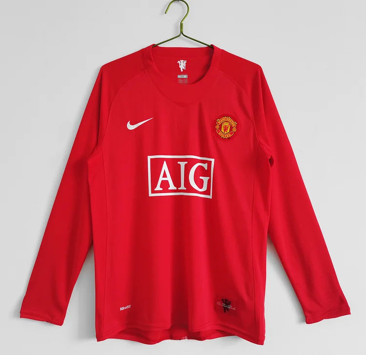 2007/08 Manchester United Home Retro Long Sleeve Shirt