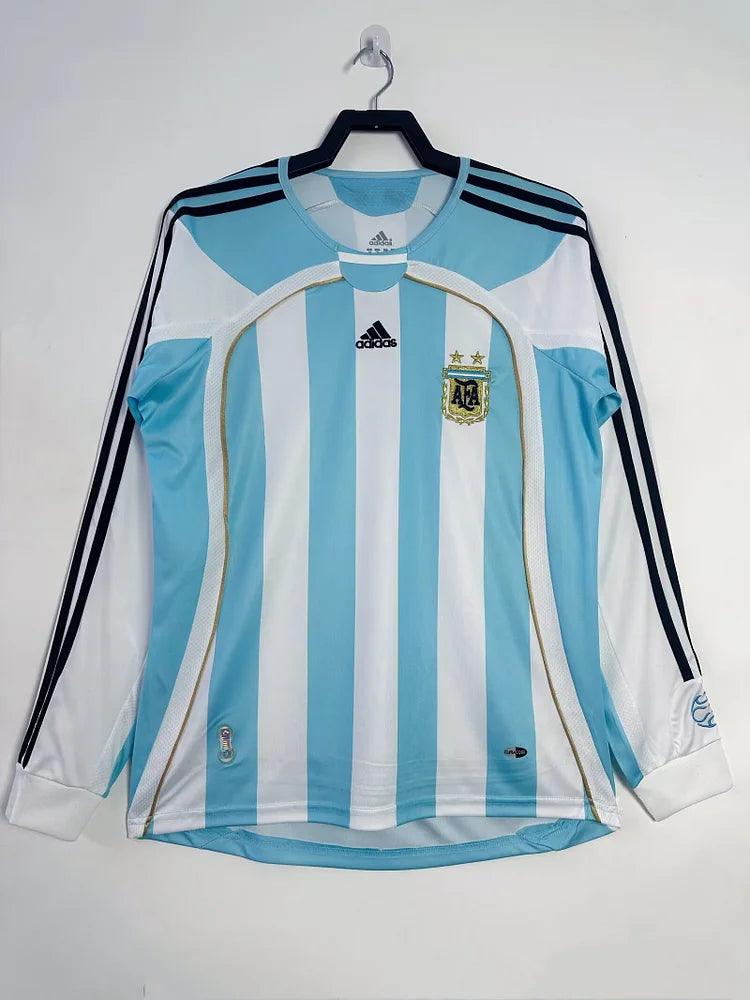 2006 Argentina Home Long Sleeve Jersey
