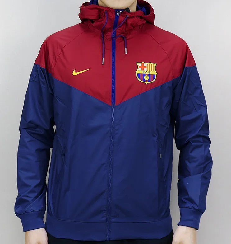 2024/25 Barcelona red and blue windbreaker.