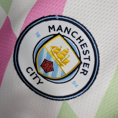 2023/24 Manchester City Training Suit White Football Shirt