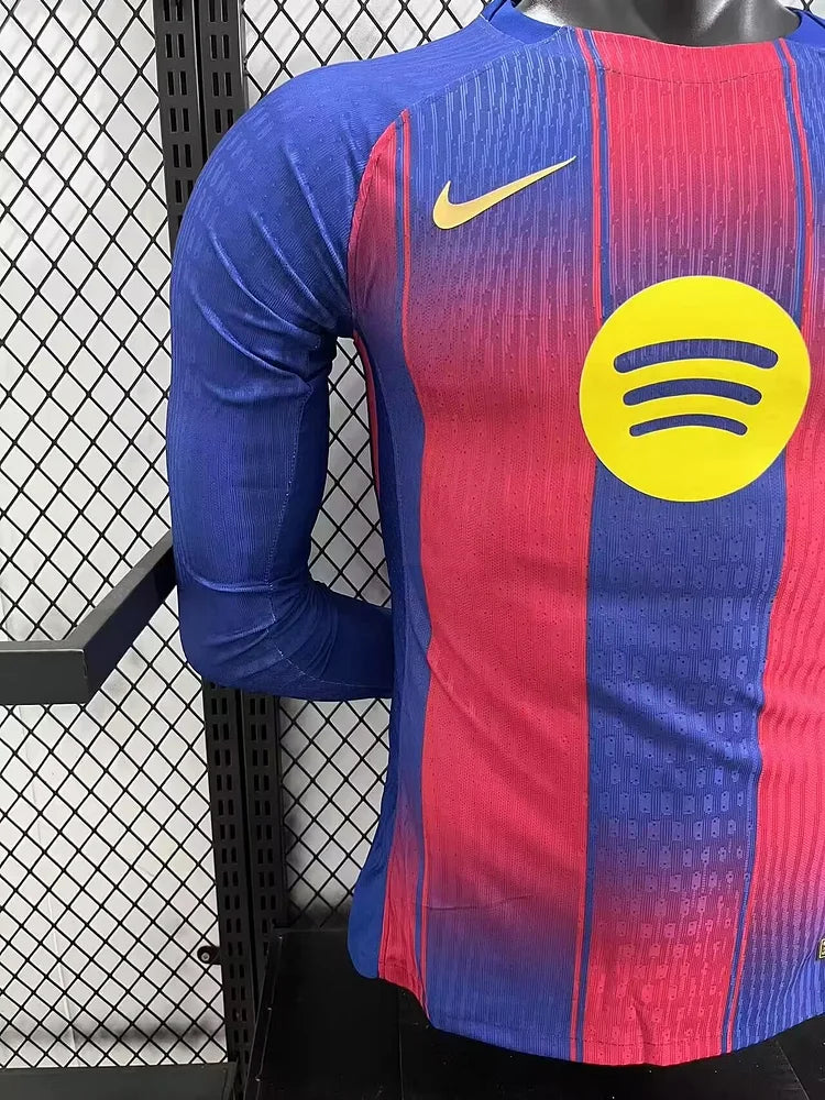 2025/2026 Barcelona Home Long Sleeve Player Version