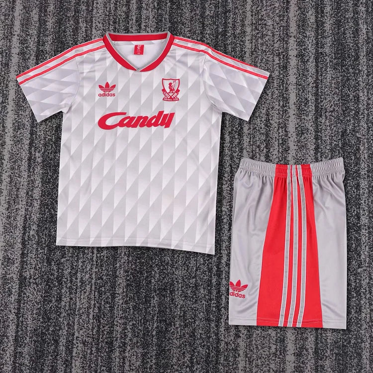 1989/91 Liverpool Away Retro - Kids Kit
