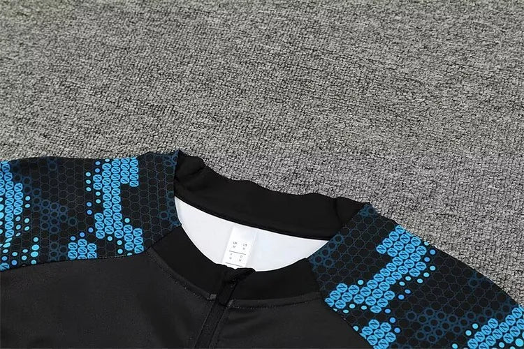 2024/25 Napoli black long sleeve training kit.
