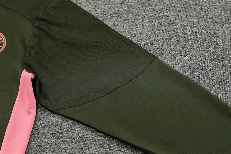 2024/25 Manchester City military green long sleeve training kit.