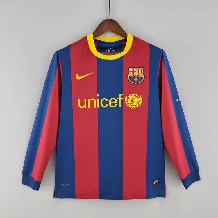 2010/11 Barcelona Home Long Sleeve Shirt -