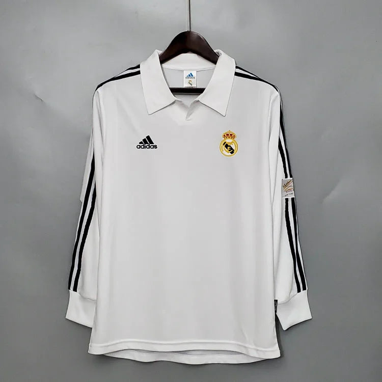 2001/02 Real Madrid home long-sleeved retro jersey