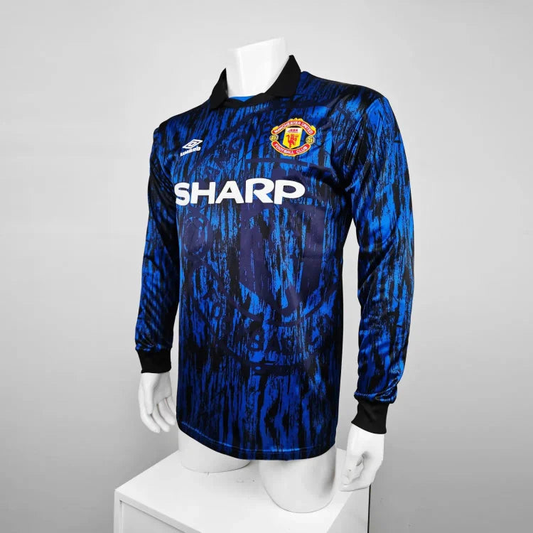 1992/93 Manchester United Away Long Sleeve Retro Jersey