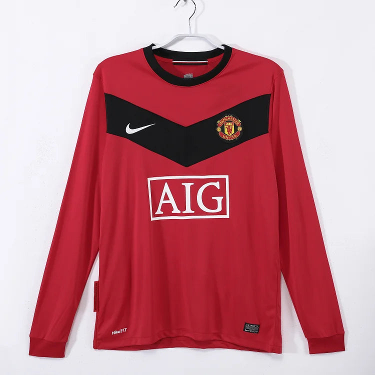 2009/10 Manchester United Home Long Sleeve Retro Shirt