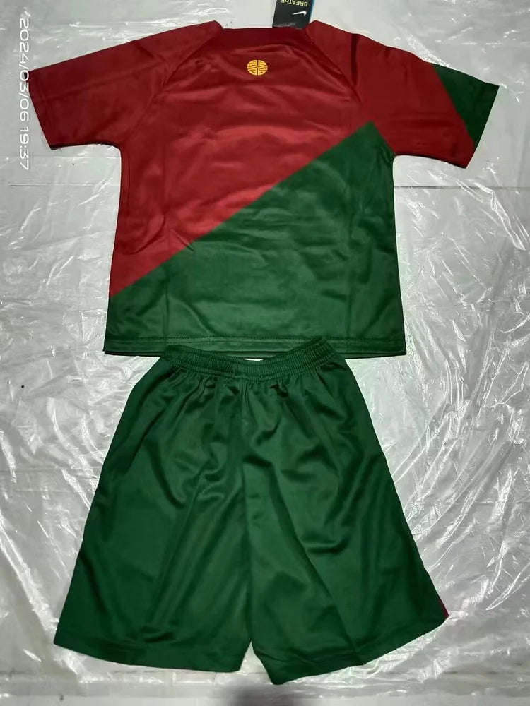 2022 Portugal Home Jersey - Kids Jersey