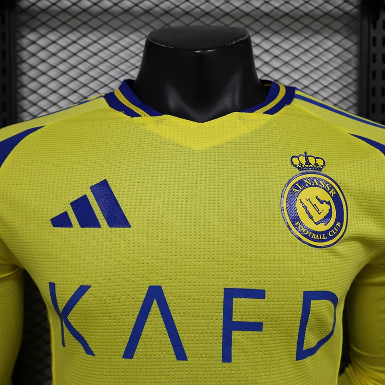 2024/25 Riyadh Victory Home long sleeve jersey. -Player version