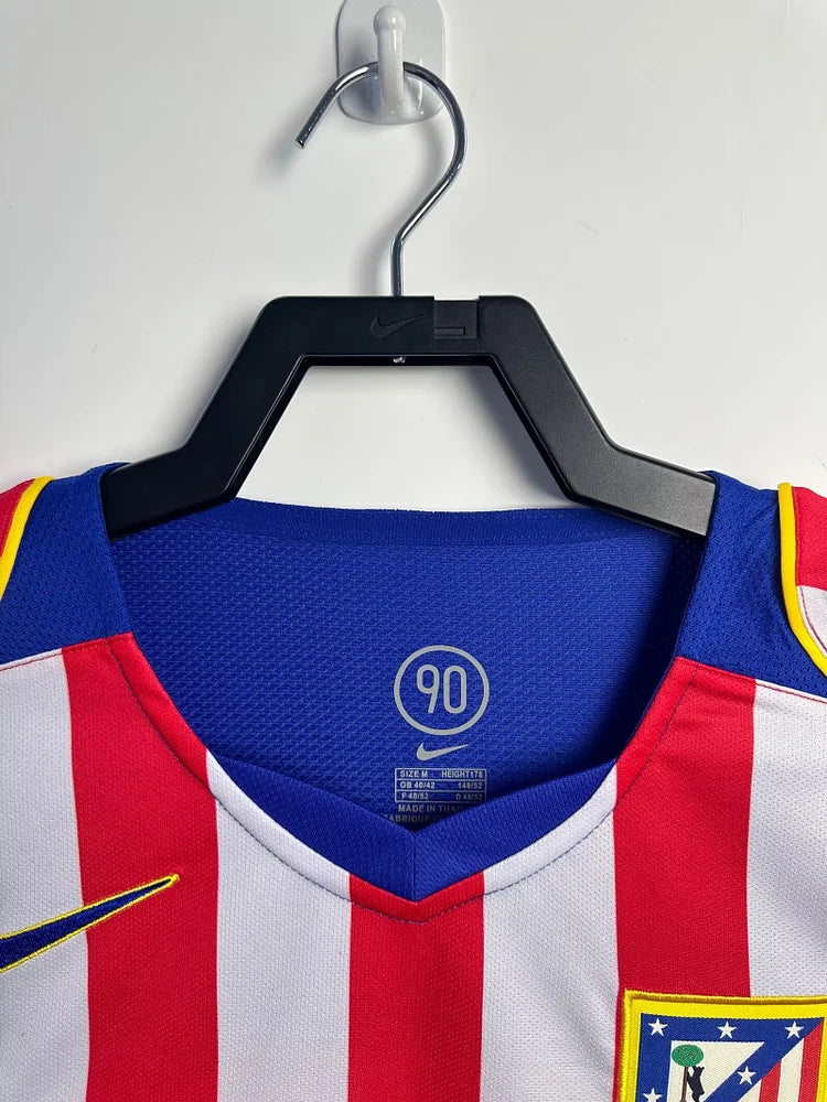 2004/05 Atletico Madrid Home Long Sleeve Shirt