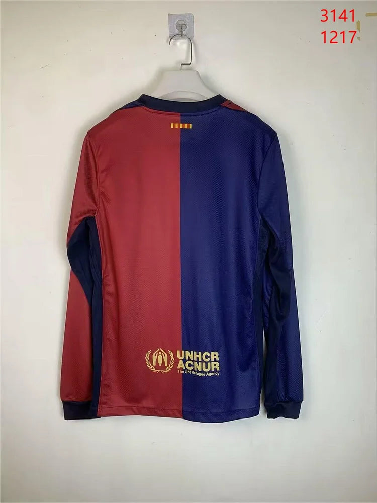 2024/2025 Barcelona Home Long Sleeve Fan Edition