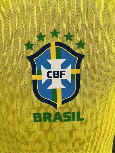 2025 Brazil Home Long Sleeves -Player Version