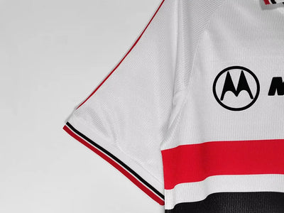 2000 season Sao Paulo home retro jersey lapel