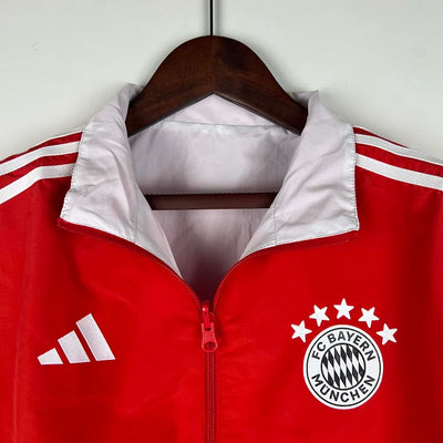 2023/24 Bayern Munich Double-sided Windbreaker (Red and White)
