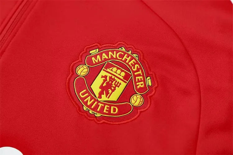 2025/2026 Manchester United Red Long-Sleeved Training Suit