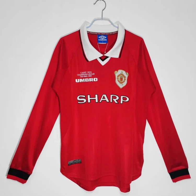 1999/00 Manchester United Champions League Home Long Sleeve Shirt