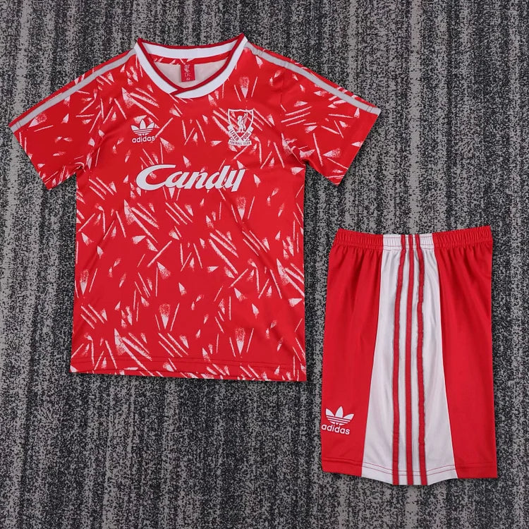 1989/91 Liverpool Home Retro - Kids Kit