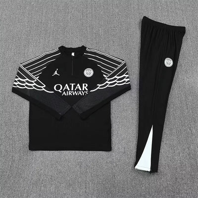2025/2026 Paris Black Long-Sleeved Training Suit