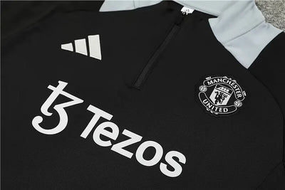 2024/25 Manchester United Black Long Sleeve Training Kit.