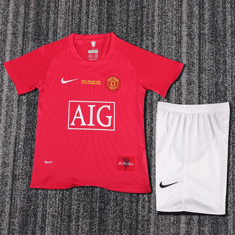 2007/08 Manchester United Home Retro - Kids Jersey