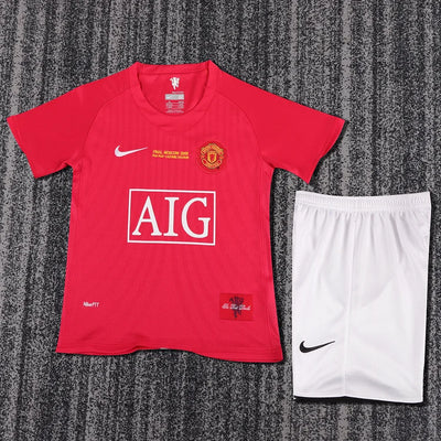 2007/08 Manchester United Home Retro - Kids Jersey