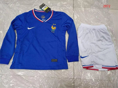 2024/25 France Home Long Sleeve Children'S Jersey