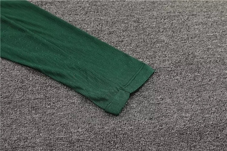 2024/25 Paris half-pull training uniform green 1:1 Thai quality suit