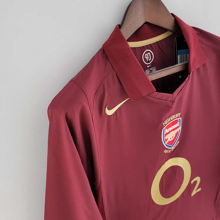 2005/06 Arsenal Home Long Sleeve Retro Shirt