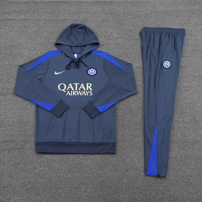 2024/25 Inter Milan Hooded Training Kit.