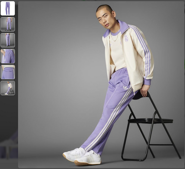 Real Madrid Trefoil Retro Slim Jacket + Retro Pants