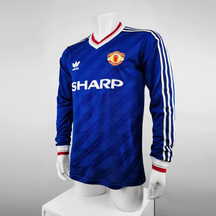 1986/88 Manchester United Second Away Long Sleeve Retro Shirt