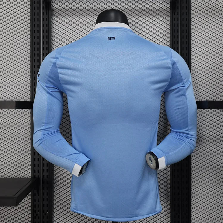 25/26 Manchester City Home Long Sleeve Player Edition