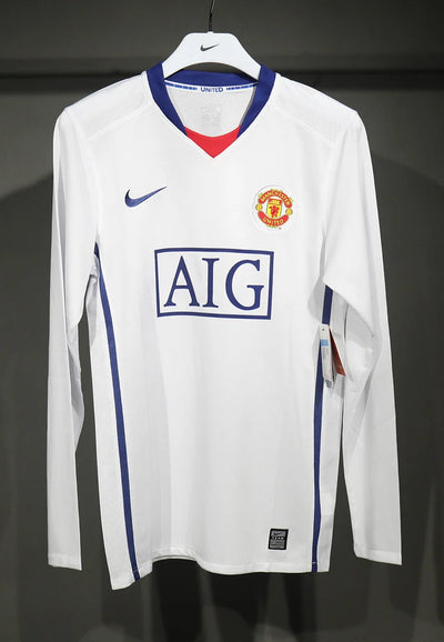 2008/09 Manchester United Away Long Sleeve - Player Edition