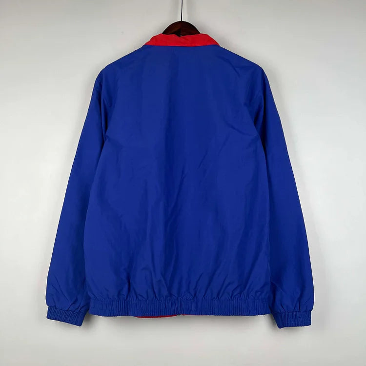 2023-2024 Juventus Reversible Windbreaker(Blue-red)Soccer Jersey