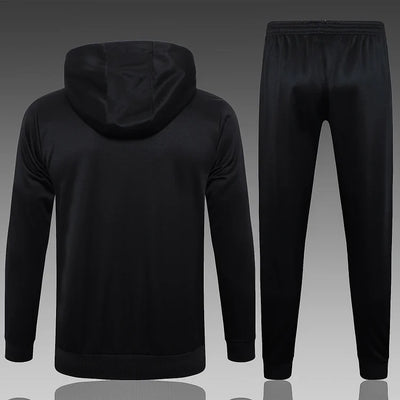 2024/25 Barcelona black long hooded jacket