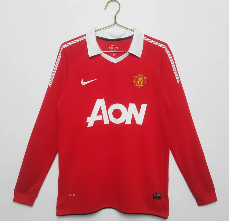 2010/11 Manchester United home retro long sleeves