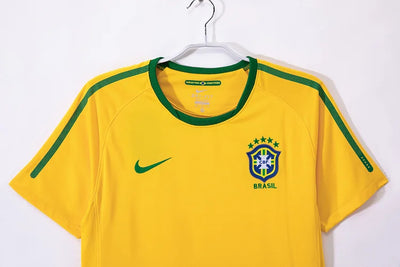 2010 Brazil Retro Yellow Jersey