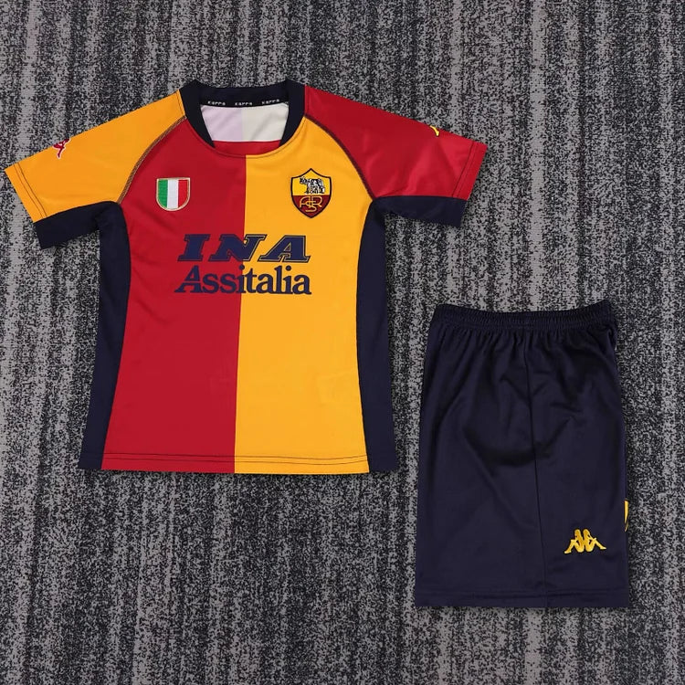 2000/01 Roma Home Shirt - Kids