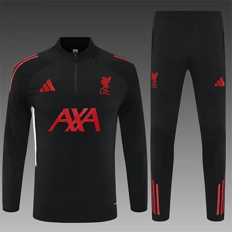 25/26 Liverpool Long-sleeved black training suit-
