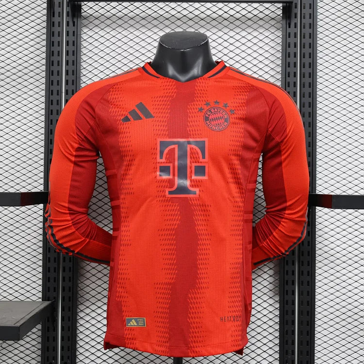 2024/25 Bayern Munich Home Long Sleeve Player Edition Jersey