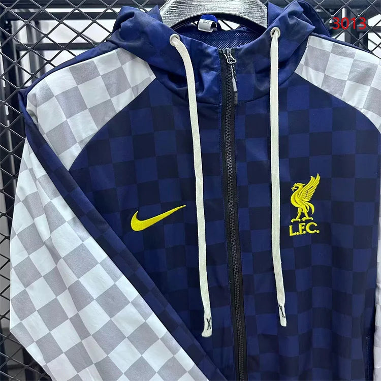 2025/2026 Liverpool Hooded Waterproof Windbreaker