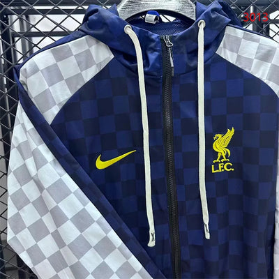 2025/2026 Liverpool Hooded Waterproof Windbreaker