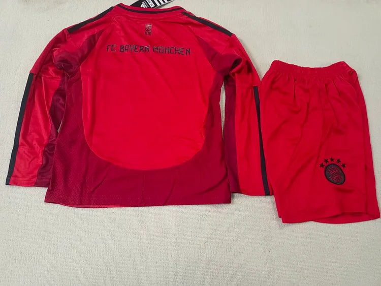 2024/25 Bayern Munich Home Long Sleeve Children'S Jersey